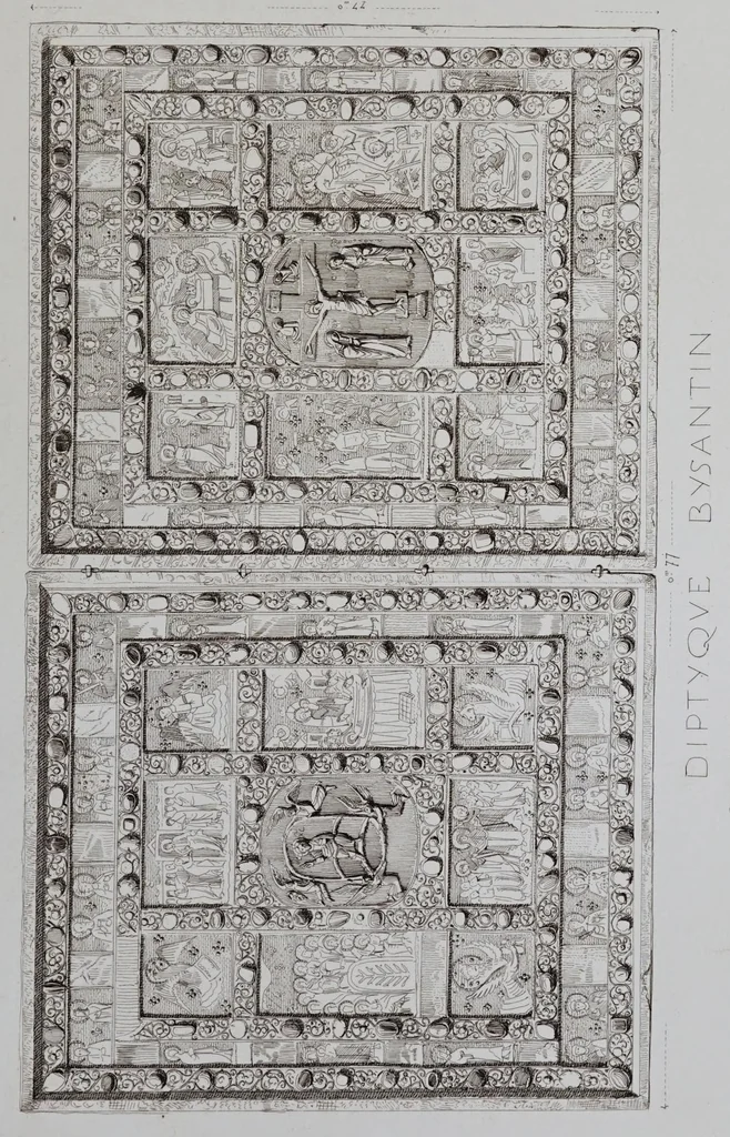 An illustration from La messe : études archéologiques sur ses monuments, 1883, leaf 257