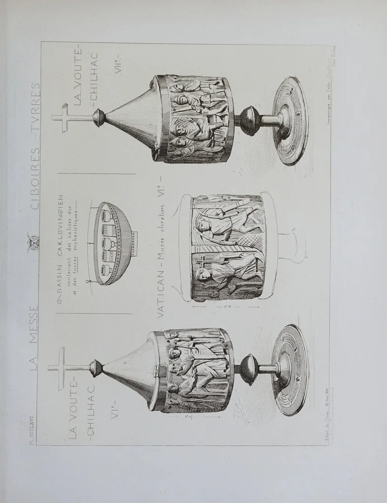 An illustration from La messe : études archéologiques sur ses monuments, 1883, leaf 269