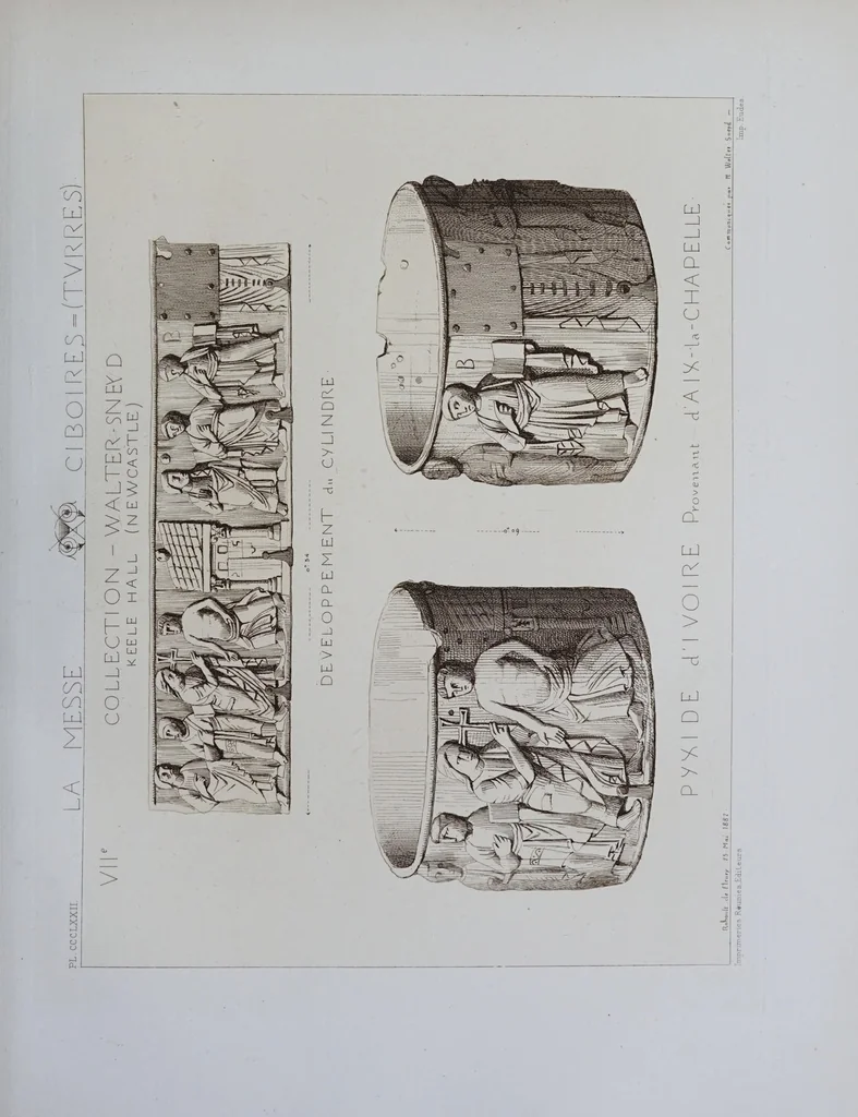 An illustration from La messe : études archéologiques sur ses monuments, 1883, leaf 281