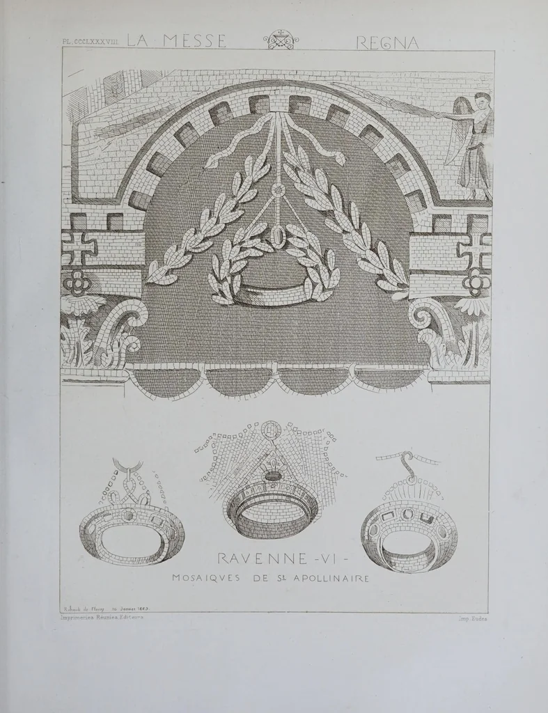 An illustration from La messe : études archéologiques sur ses monuments, 1883, leaf 313