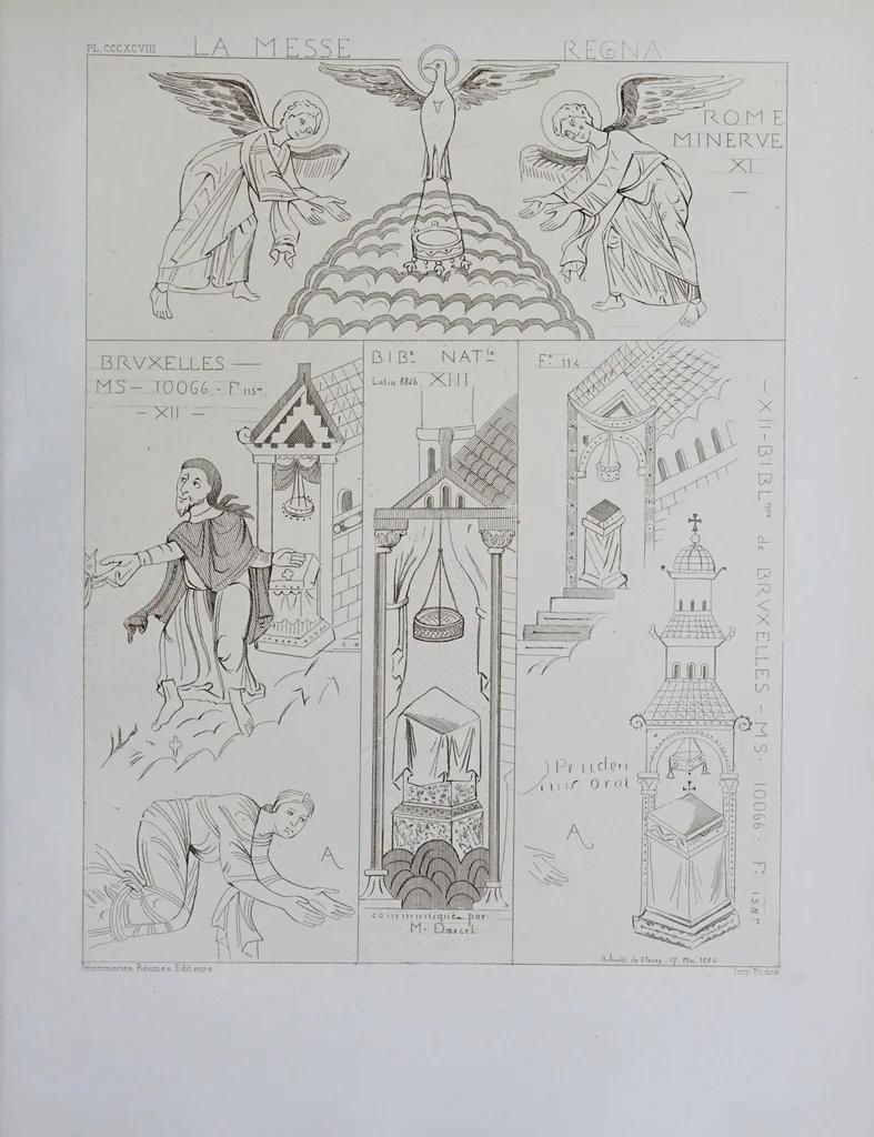 An illustration from La messe : études archéologiques sur ses monuments, 1883, leaf 333