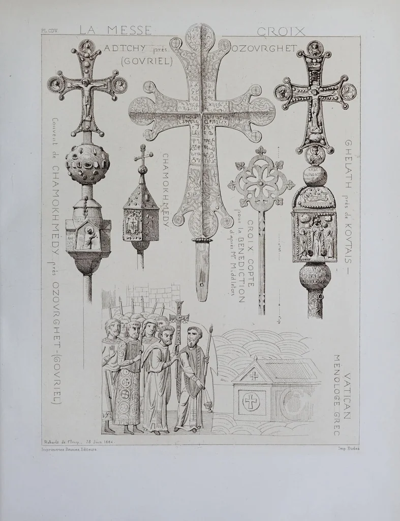 An illustration from La messe : études archéologiques sur ses monuments, 1883, leaf 347
