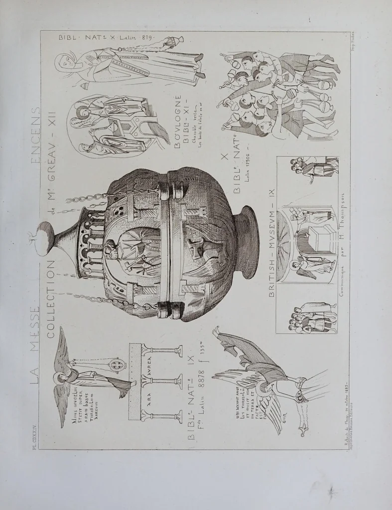 An illustration from La messe : études archéologiques sur ses monuments, 1883, leaf 385