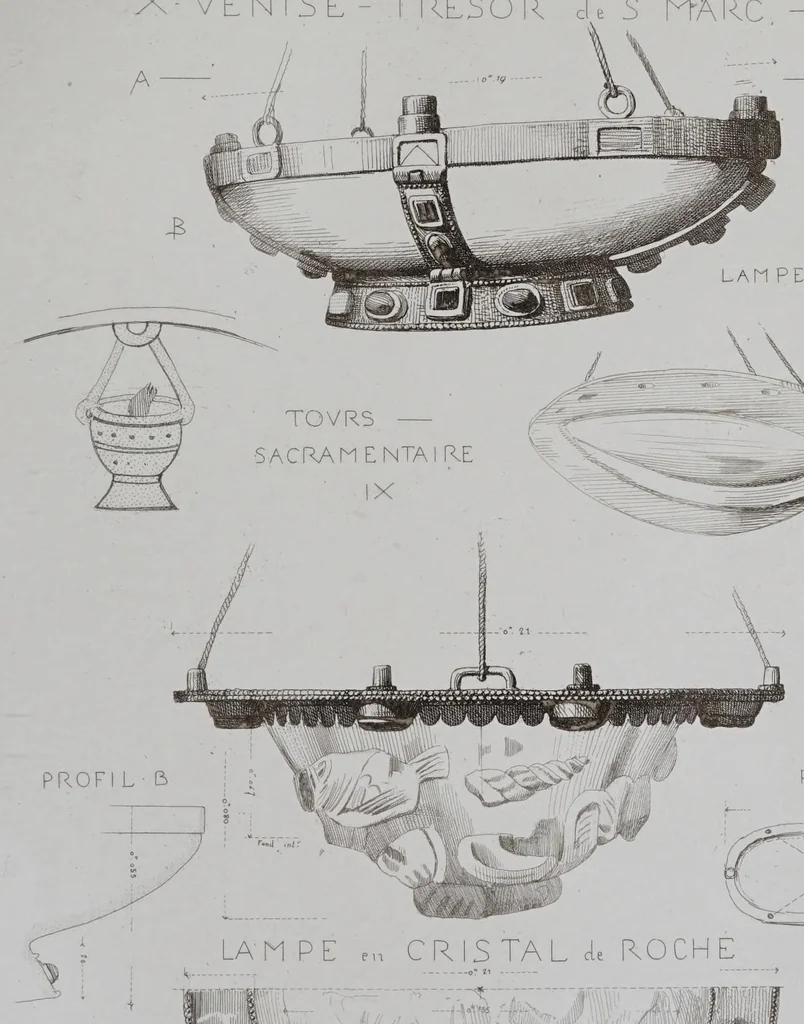 An illustration from La messe : études archéologiques sur ses monuments, 1883, leaf 247