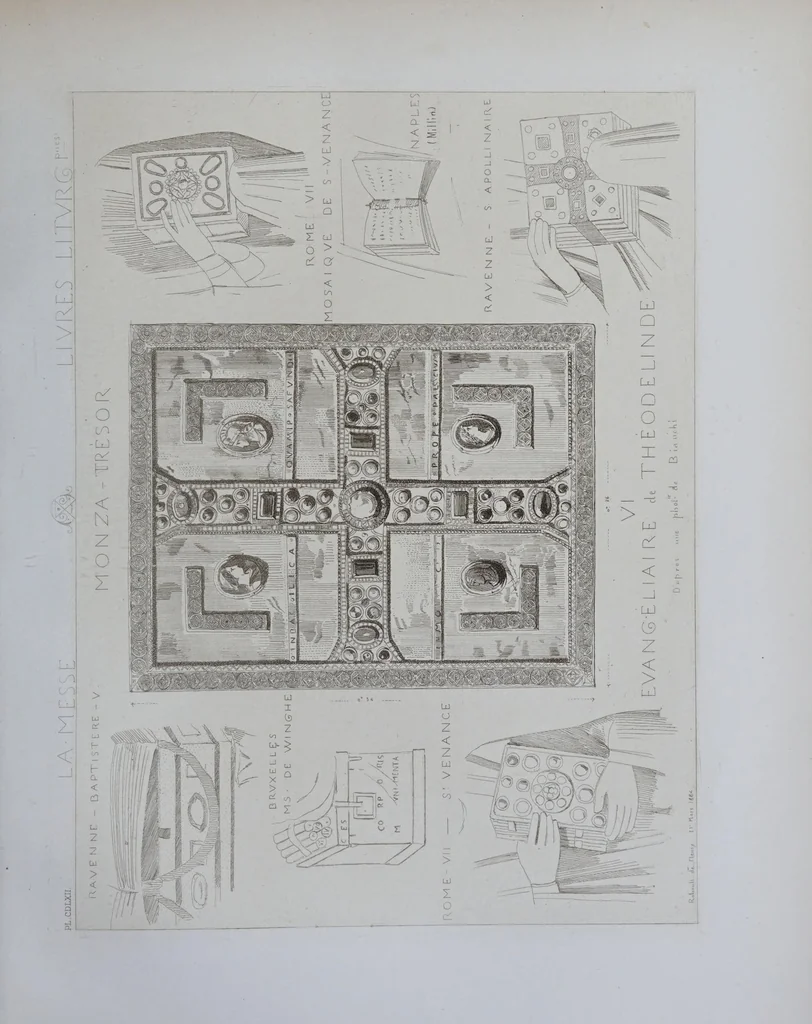 An illustration from La messe : études archéologiques sur ses monuments, 1883, leaf 291