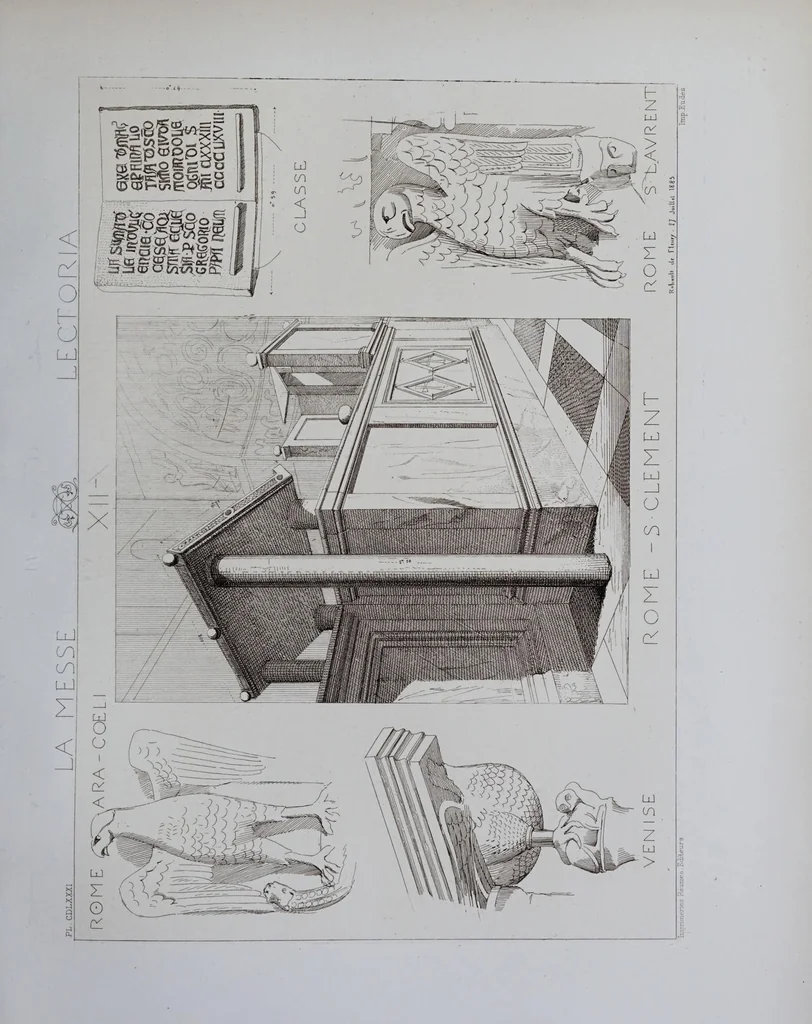 An illustration from La messe : études archéologiques sur ses monuments, 1883, leaf 329