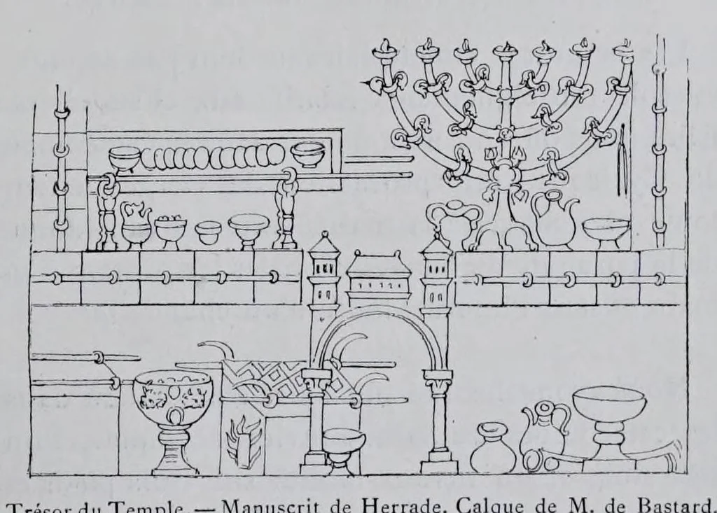 An illustration from La messe : études archéologiques sur ses monuments, 1883, leaf 45
