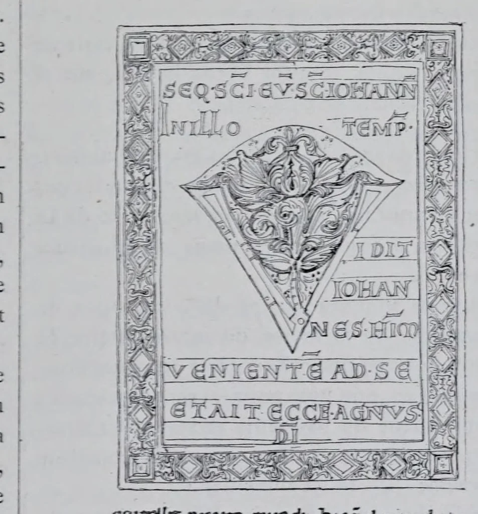An illustration from La messe : études archéologiques sur ses monuments, 1883, leaf 85