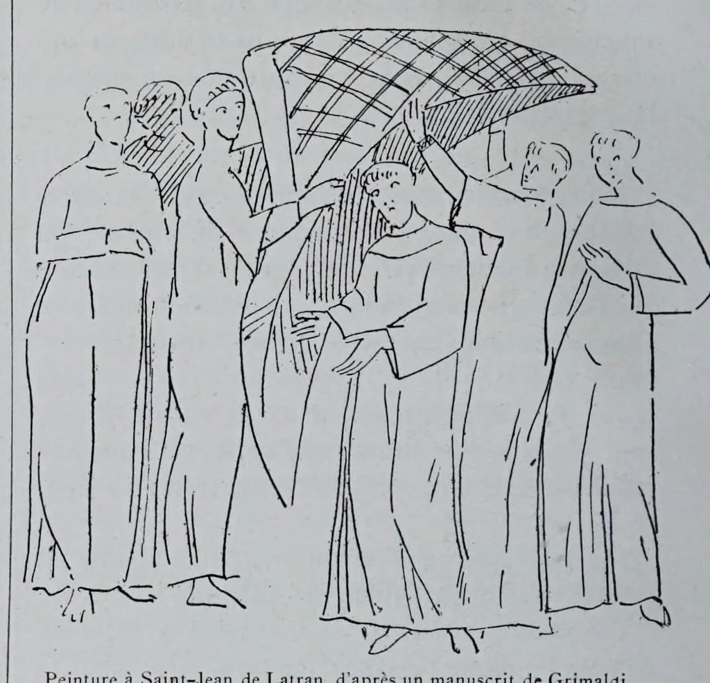 An illustration from La messe : études archéologiques sur ses monuments, 1883, leaf 144