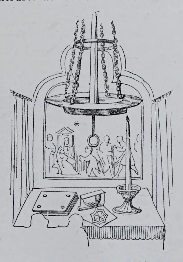 An illustration from La messe : études archéologiques sur ses monuments, 1883, leaf 193