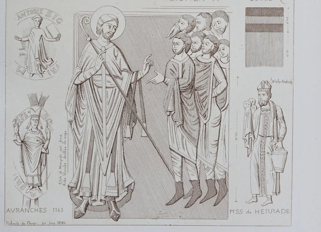 An illustration from La messe : études archéologiques sur ses monuments, 1883, leaf 213