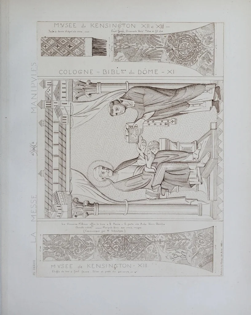 An illustration from La messe : études archéologiques sur ses monuments, 1883, leaf 229