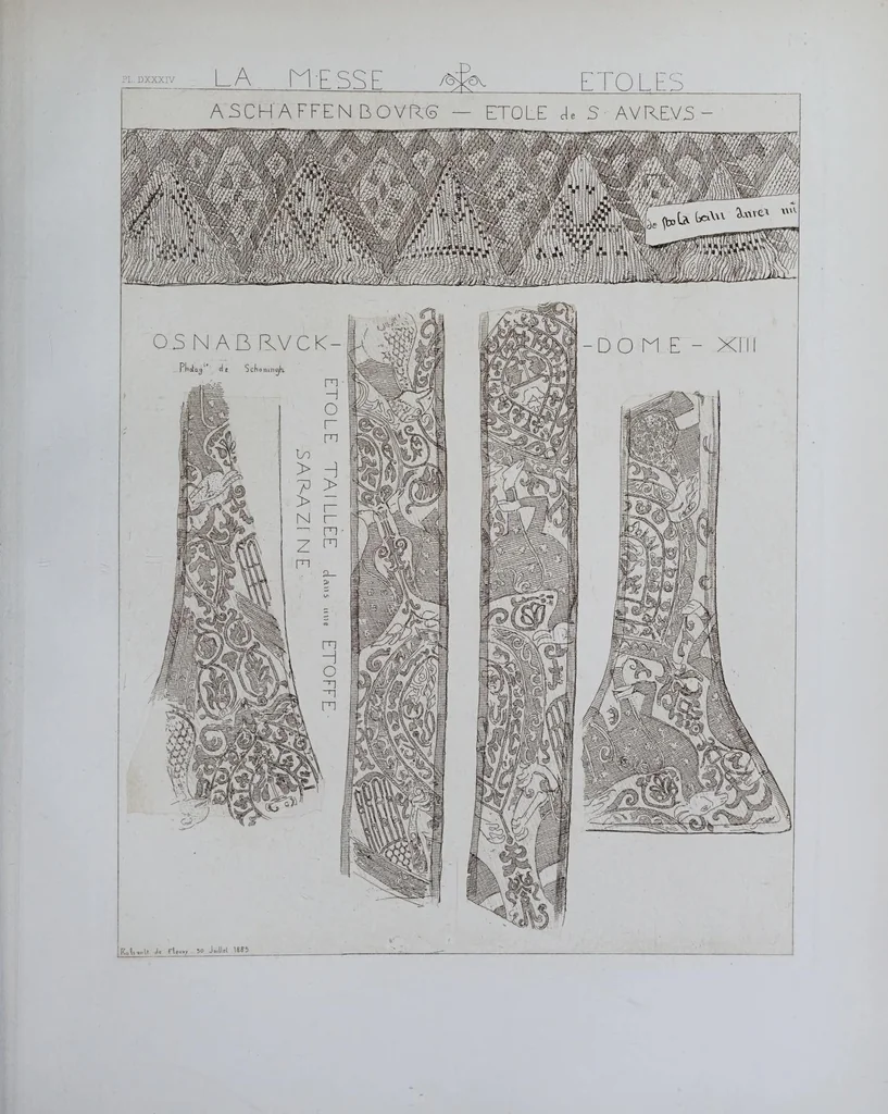 An illustration from La messe : études archéologiques sur ses monuments, 1883, leaf 243