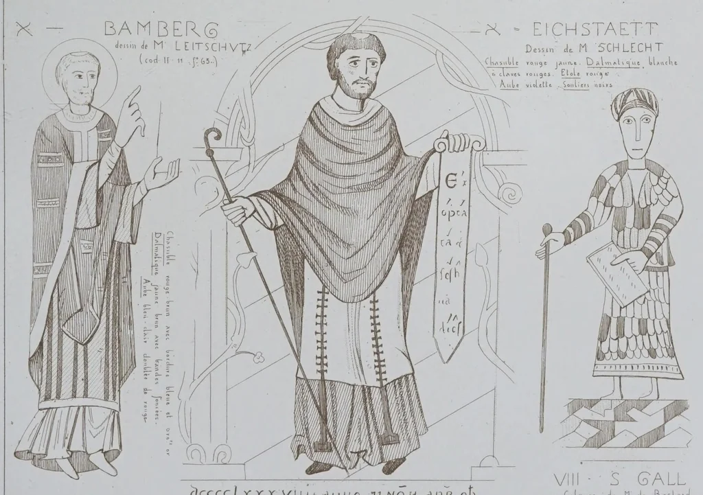 An illustration from La messe : études archéologiques sur ses monuments, 1883, leaf 255