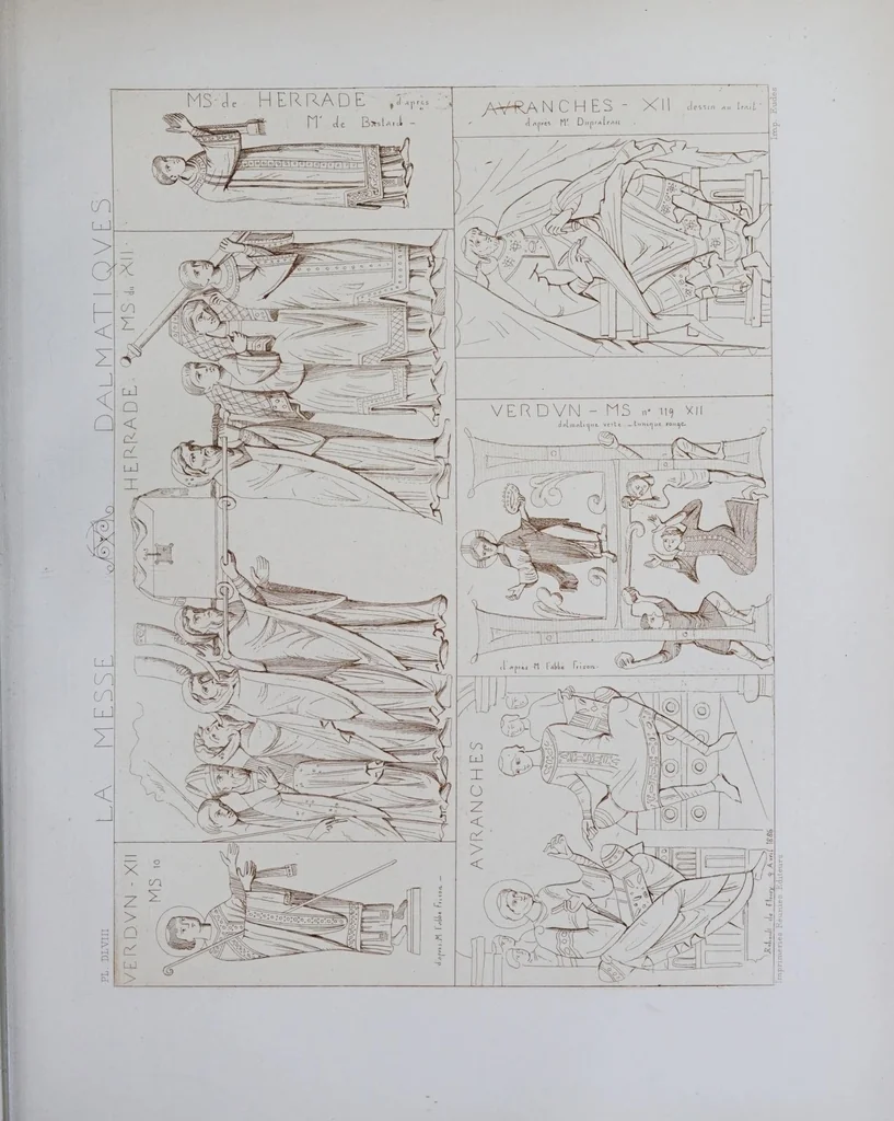 An illustration from La messe : études archéologiques sur ses monuments, 1883, leaf 291