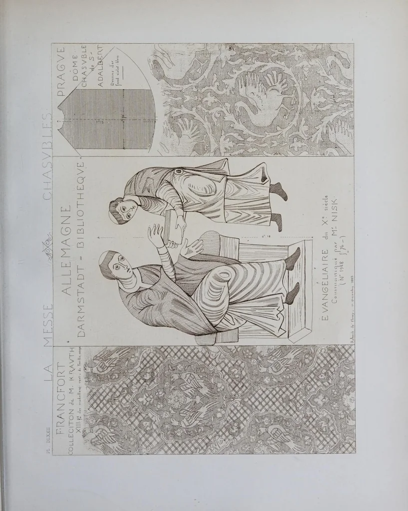 An illustration from La messe : études archéologiques sur ses monuments, 1883, leaf 321