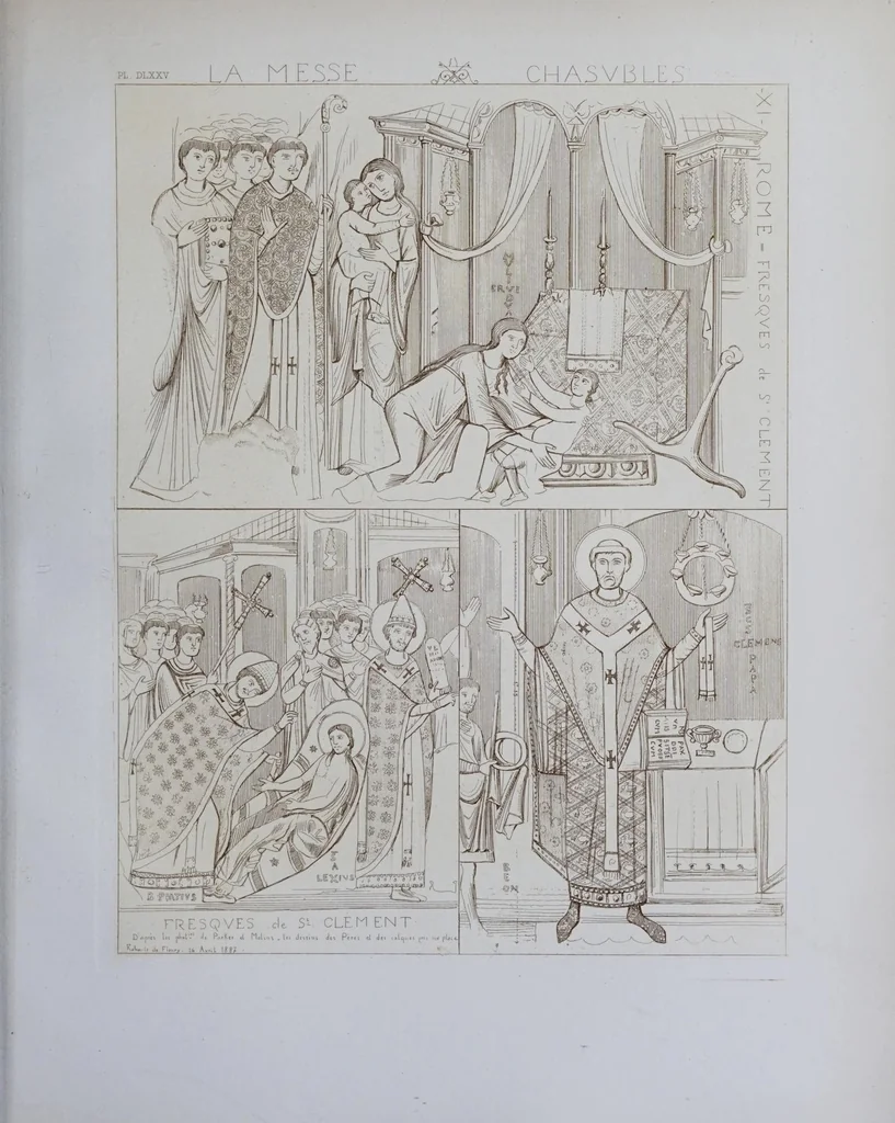 An illustration from La messe : études archéologiques sur ses monuments, 1883, leaf 327