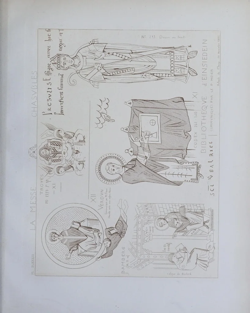 An illustration from La messe : études archéologiques sur ses monuments, 1883, leaf 343