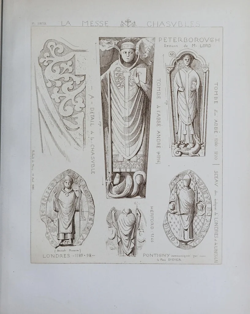 An illustration from La messe : études archéologiques sur ses monuments, 1883, leaf 375