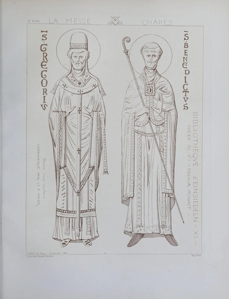 An illustration from La messe : études archéologiques sur ses monuments, 1883, leaf 275
