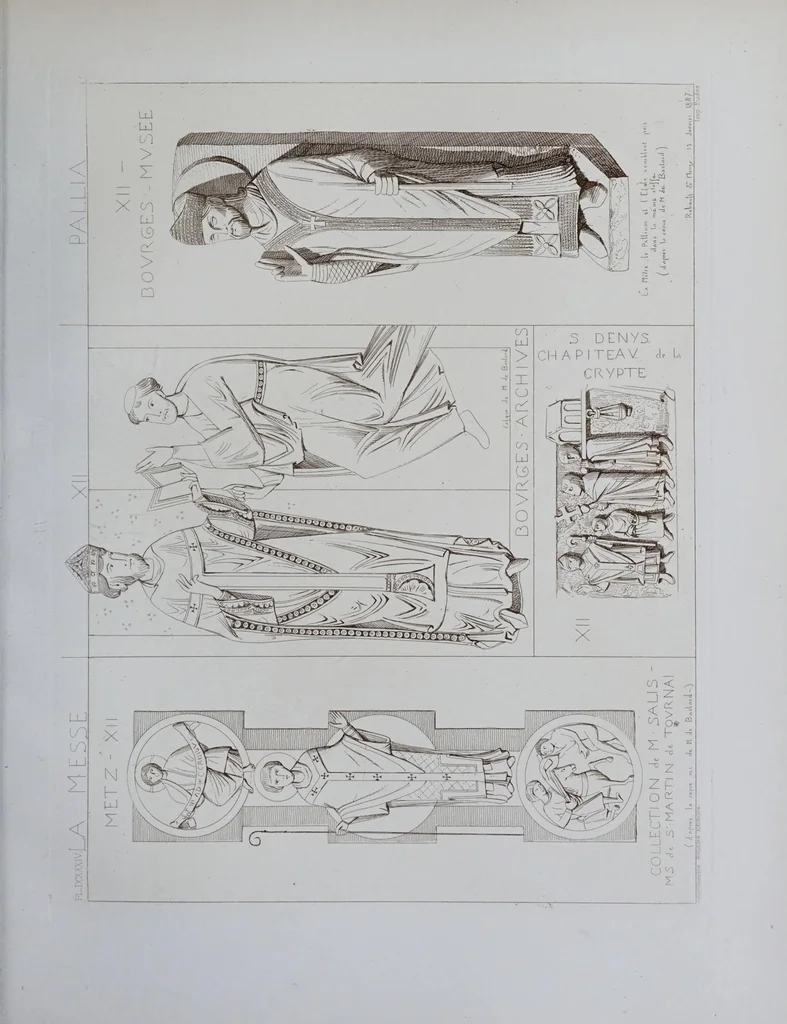An illustration from La messe : études archéologiques sur ses monuments, 1883, leaf 301