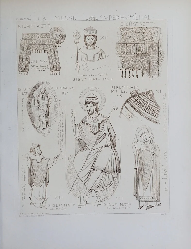An illustration from La messe : études archéologiques sur ses monuments, 1883, leaf 311
