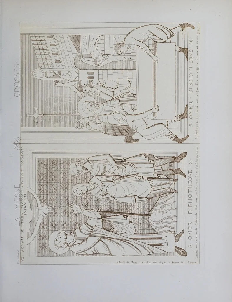 An illustration from La messe : études archéologiques sur ses monuments, 1883, leaf 323