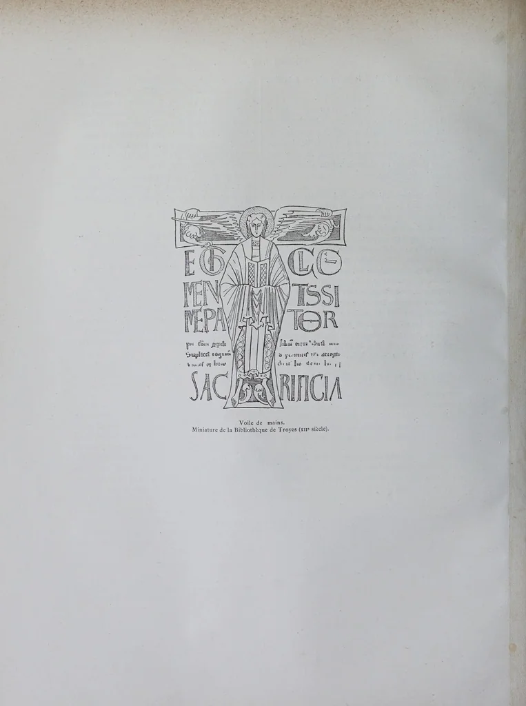 An illustration from La messe : études archéologiques sur ses monuments, 1883, leaf 36