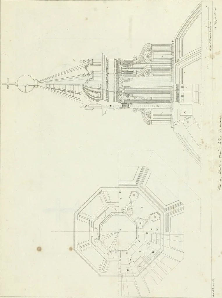 An illustration from La Metropolitana fiorentina illustrata, 1820, leaf 104