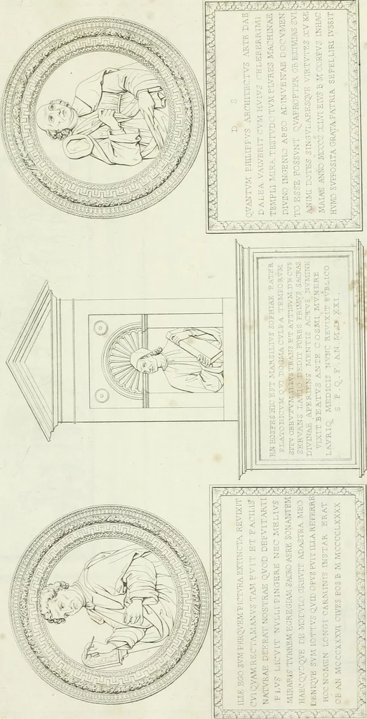 An illustration from La Metropolitana fiorentina illustrata, 1820, leaf 144