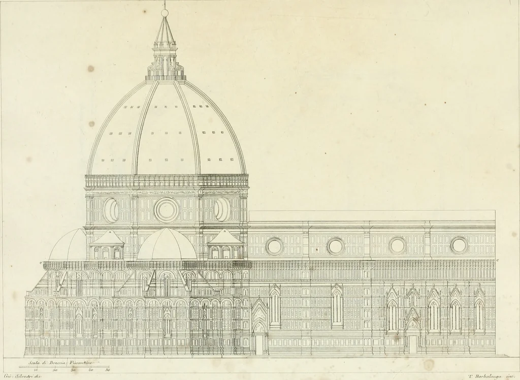 An illustration from La Metropolitana fiorentina illustrata, 1820, leaf 96