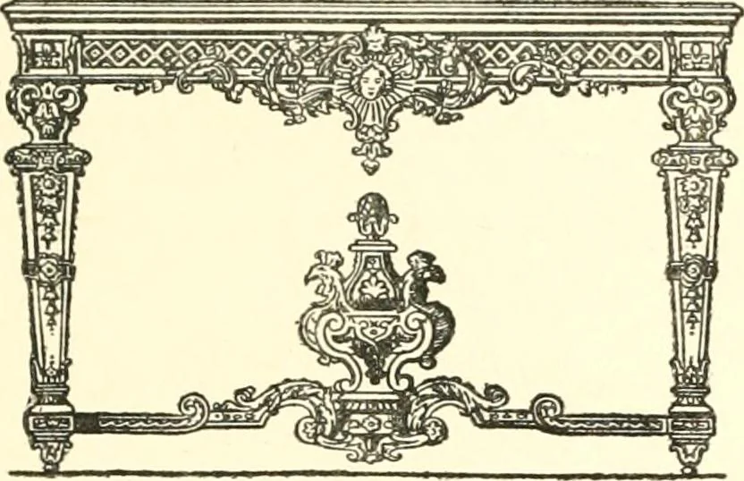 An illustration from L'ameublement français au grand siècle, 1913, leaf 124