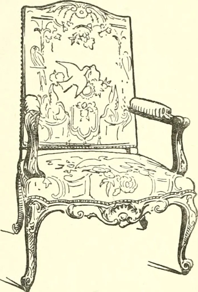 An illustration from L'ameublement français au grand siècle, 1913, leaf 24