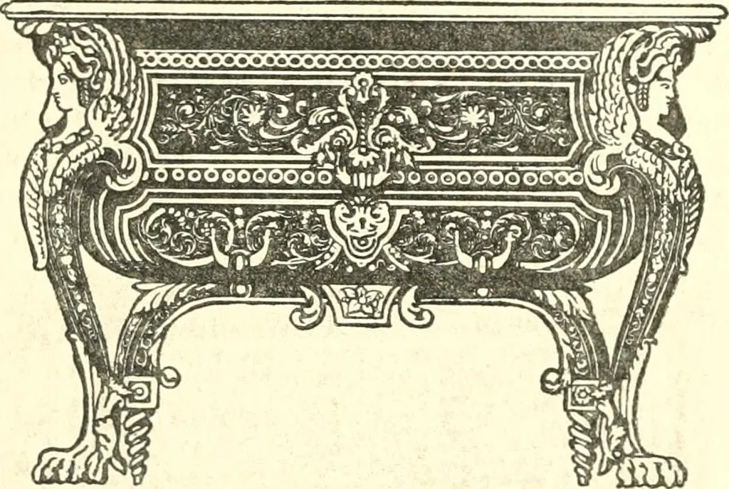 An illustration from L'ameublement français au grand siècle, 1913, leaf 80