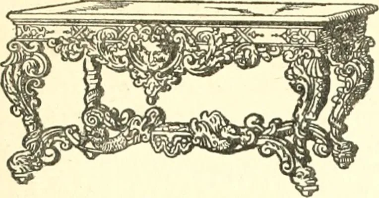 An illustration from L'ameublement français au grand siècle, 1913, leaf 84