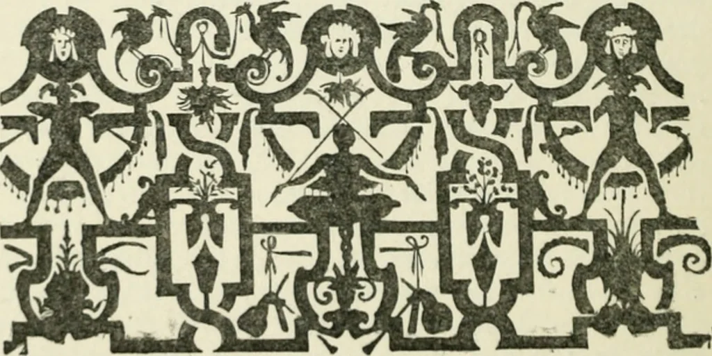 An illustration from L'ameublement français sous la renaissance, 1913, leaf 37
