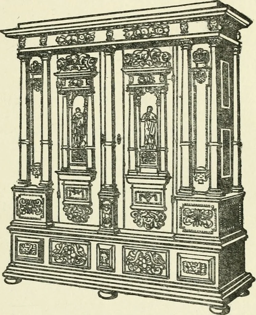 An illustration from L'ameublement français sous la renaissance, 1913, leaf 38