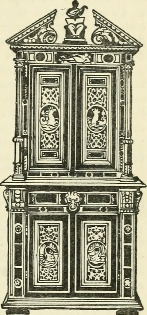 An illustration from L'ameublement français sous la renaissance, 1913, leaf 42