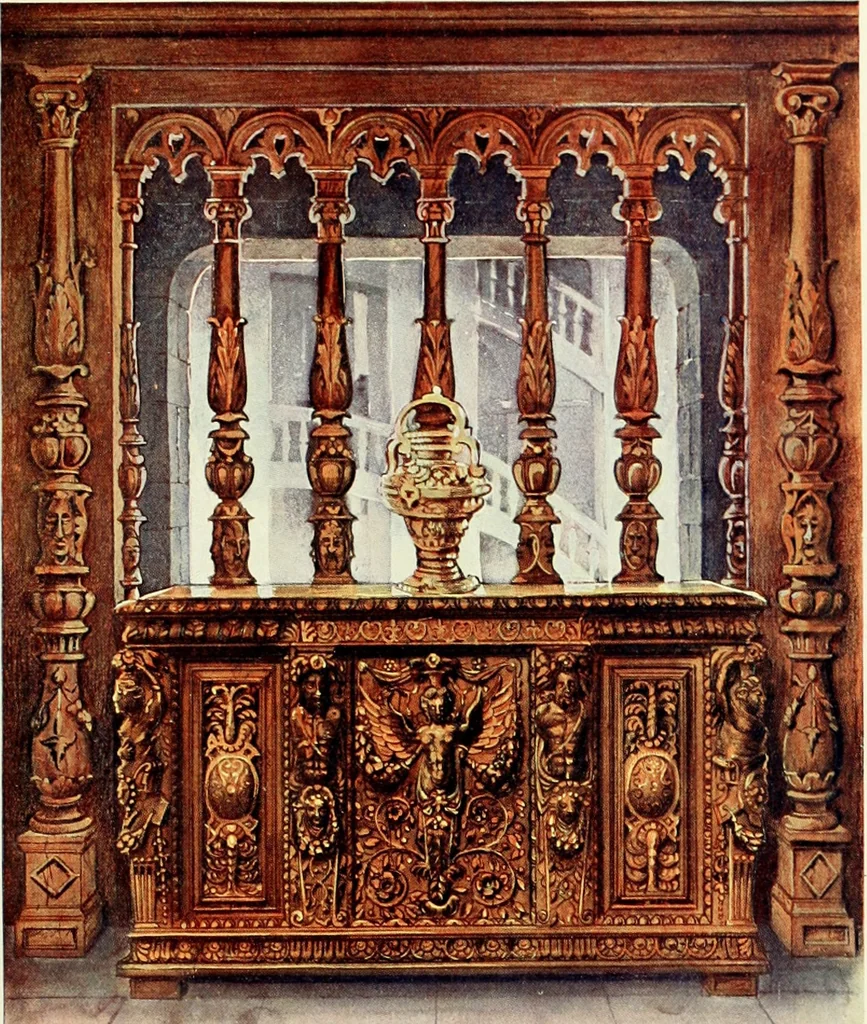 An illustration from L'ameublement français sous la renaissance, 1913, leaf 58