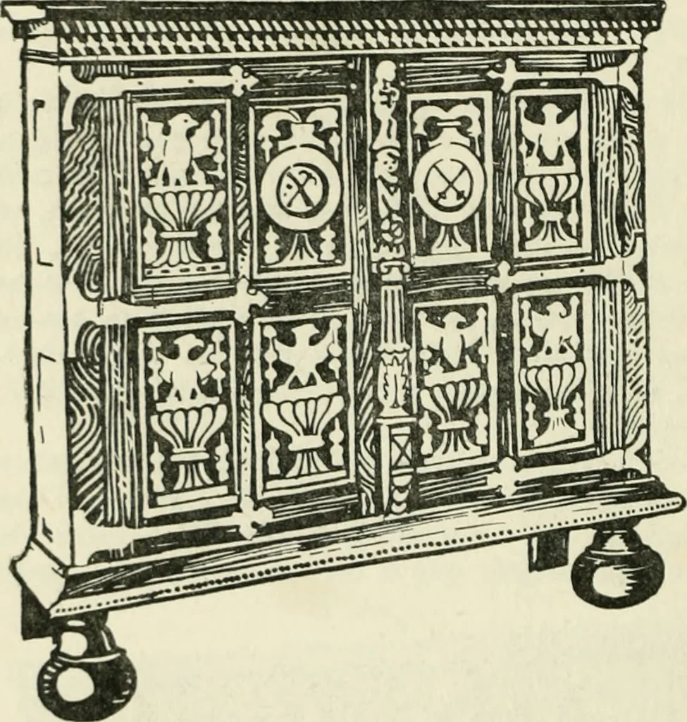 An illustration from L'ameublement français sous la renaissance, 1913, leaf 61