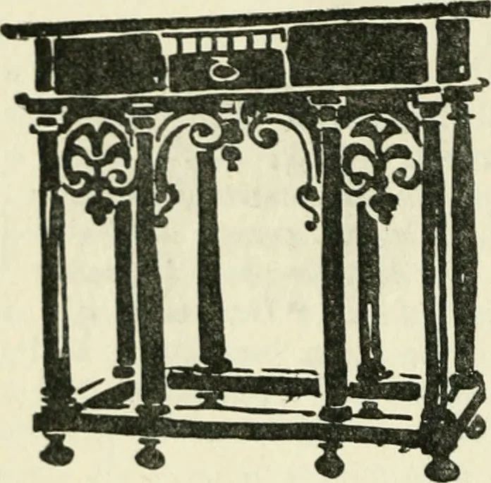 An illustration from L'ameublement français sous la renaissance, 1913, leaf 69