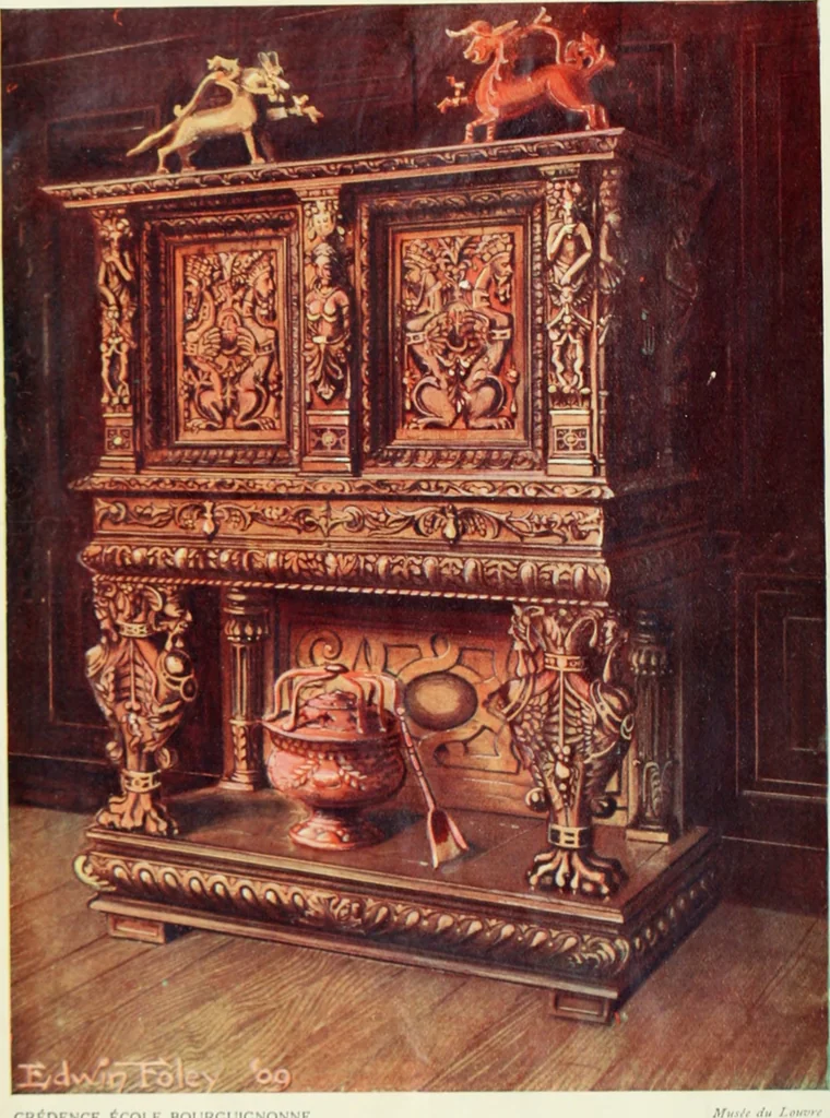An illustration from L'ameublement français sous la renaissance, 1913, leaf 7