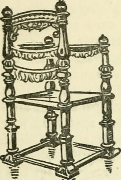 An illustration from L'ameublement français sous la renaissance, 1913, leaf 72