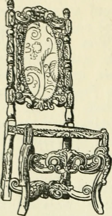 An illustration from L'ameublement français sous la renaissance, 1913, leaf 73