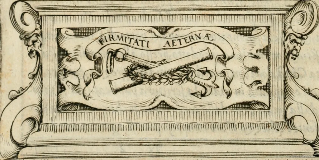 An illustration from La montagna circea : torneamento nel passaggio della sereniss. duchessa donna Margherita Aldobrandina, sposa del sereniss. Ranvccio Farnese, dvca di Parma e Piacenza : festeggiato in Bologna à xxvij. giugno 1600, 1600, leaf 103