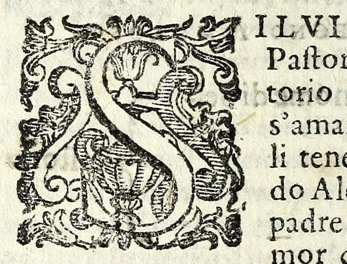 An illustration from L'amoroso sdegno : favola pastorale, 1598, leaf 14