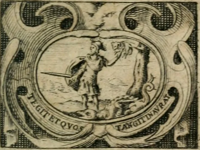 An illustration from La Mort et les dernières paroles de Sénèque, 1639, leaf 4