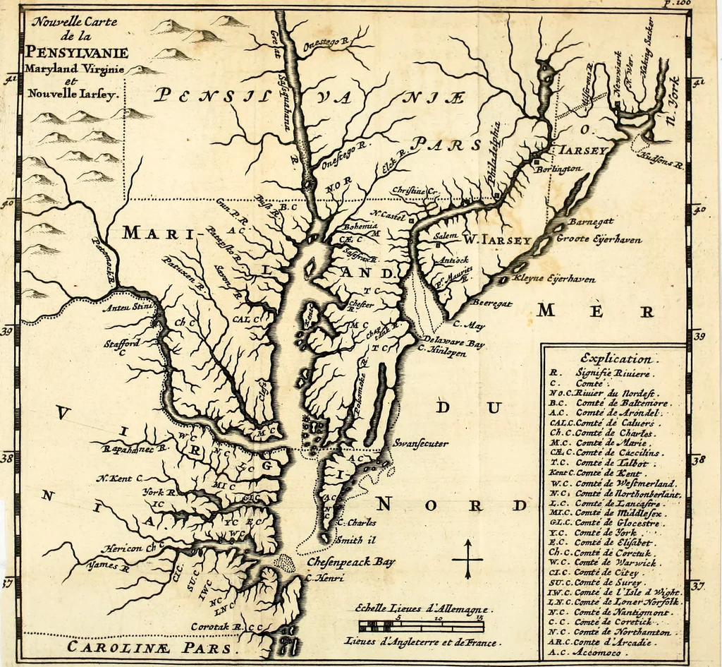 An illustration from L'Amérique angloise, ou Description des isles et terres du roi d'Angleterre, dans l'Amérique, 1688, leaf 138