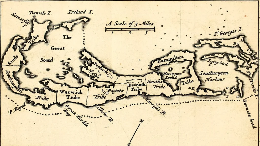 An illustration from L'Amérique angloise, ou Description des isles et terres du roi d'Angleterre, dans l'Amérique, 1688, leaf 220