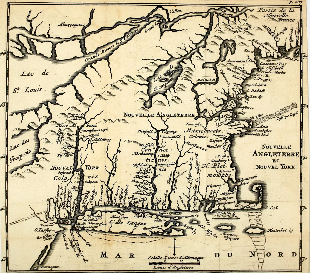 An illustration from L'Amérique angloise, ou Description des isles et terres du roi d'Angleterre, dans l'Amérique, 1688, leaf 300